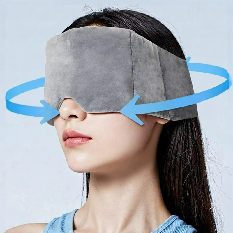 Weighted Eyemask for Deep Sleep 100% Blackout Strap-Free Design Calming Eye Cover for Side-Sleeping Comfortable for Eyes